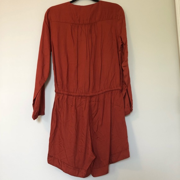 Rust L/S Romper - Picture 2 of 6